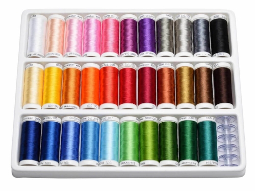 Zestaw nici do haftu 32 kolory SIM 32x300m Simthread 