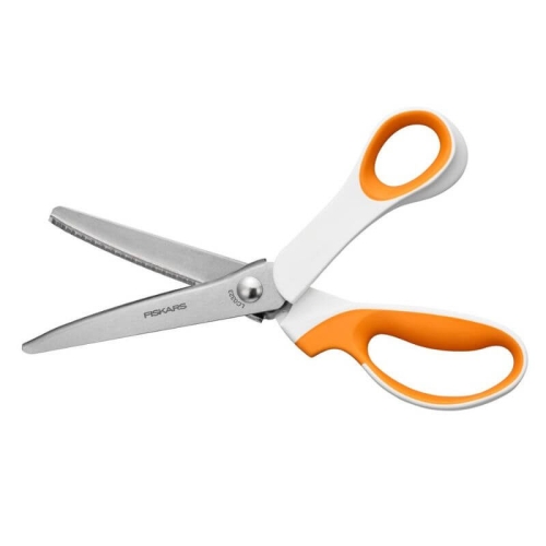 Nożyczki ząbkowane zig-zag Fiskars SoftGrip 24cm 1070024
