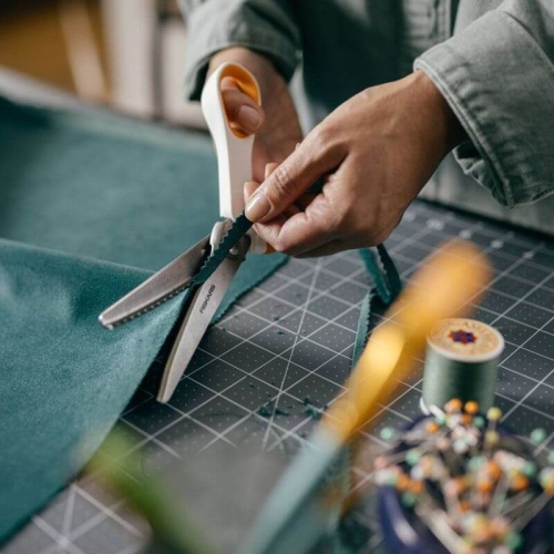 Nożyczki ząbkowane zig-zag Fiskars SoftGrip 24cm 1070024