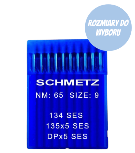 135x5 SES Igły kulkowe do stebnówek przemysłowych Schmetz