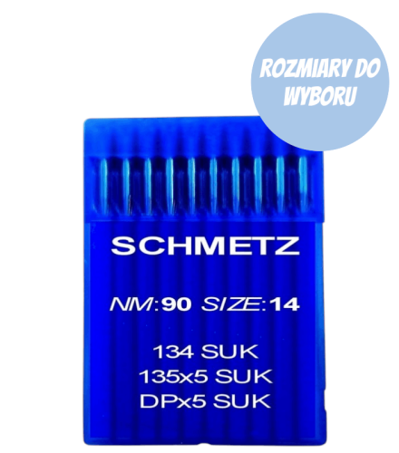 135x5 SUK Igły kulkowe do stebnówek Schmetz