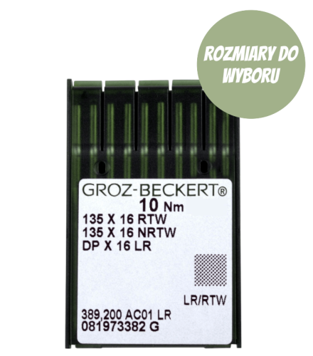 135x17 LR Igły do skóry do stebnówek do szycia ciężkiego Groz-Beckert