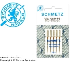 Igły do stretchu do maszyn Pfaff SCHMETZ półpłaskie 75 - 5 szt. (S25)