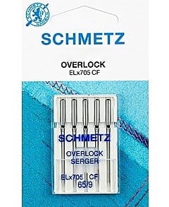 Igły do owerloków domowych ELx705 Schmetz rozmiar 65 - 5 szt. (S101) 