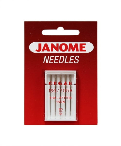 3324 Igły Janome do tkanin, ściegów dekoracyjnych rozmiar 80