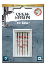 3127 Igły półpłaskie Organ Top Stitch rozmiar 90