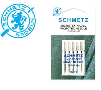 Igły do jedwabiu i mikrofazy SCHMETZ półpłaskie 90 - 5 szt. (S41)