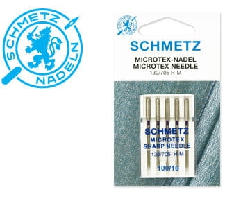 Igły do jedwabiu i mikrofazy SCHMETZ półpłaskie 100 - 5 szt. (S42)