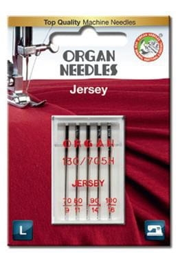 3119 Igły Organ półpłaskie Jersey MIX rozmiary 70, 80, 90, 100