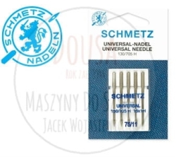 Igły uniwersalne SCHMETZ półpłaskie 75 - 5 szt. (S04)