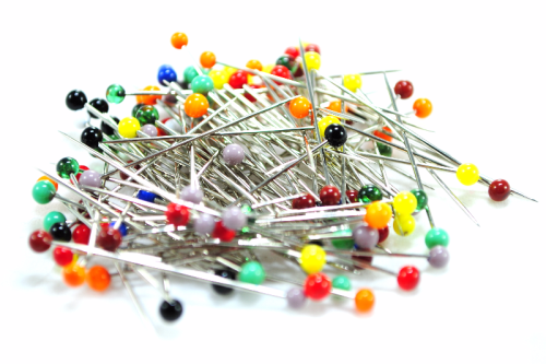 Szpilki krawieckie kolorowe 30mm