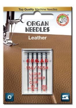 3124 Igły półpłaskie Organ LEATHER do skóry MIX rozmiary 90 +100 