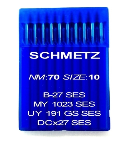 Igły Schmetz B27 rozmiar 70 SES do owerloków