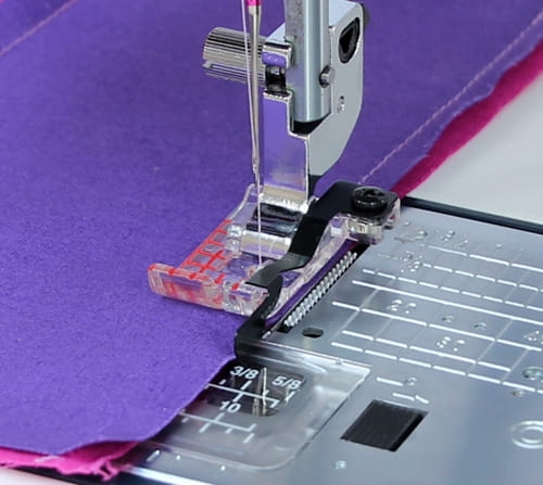 Stopka krawędziowa 1/4” (6 mm) do ściegu prostego do maszyn Janome 9mm