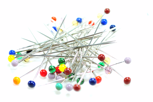 Szpilki krawieckie kolorowe 50mm