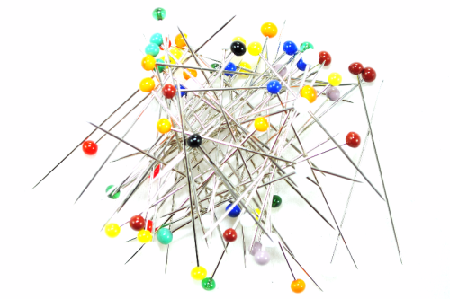 Szpilki krawieckie kolorowe 44mm