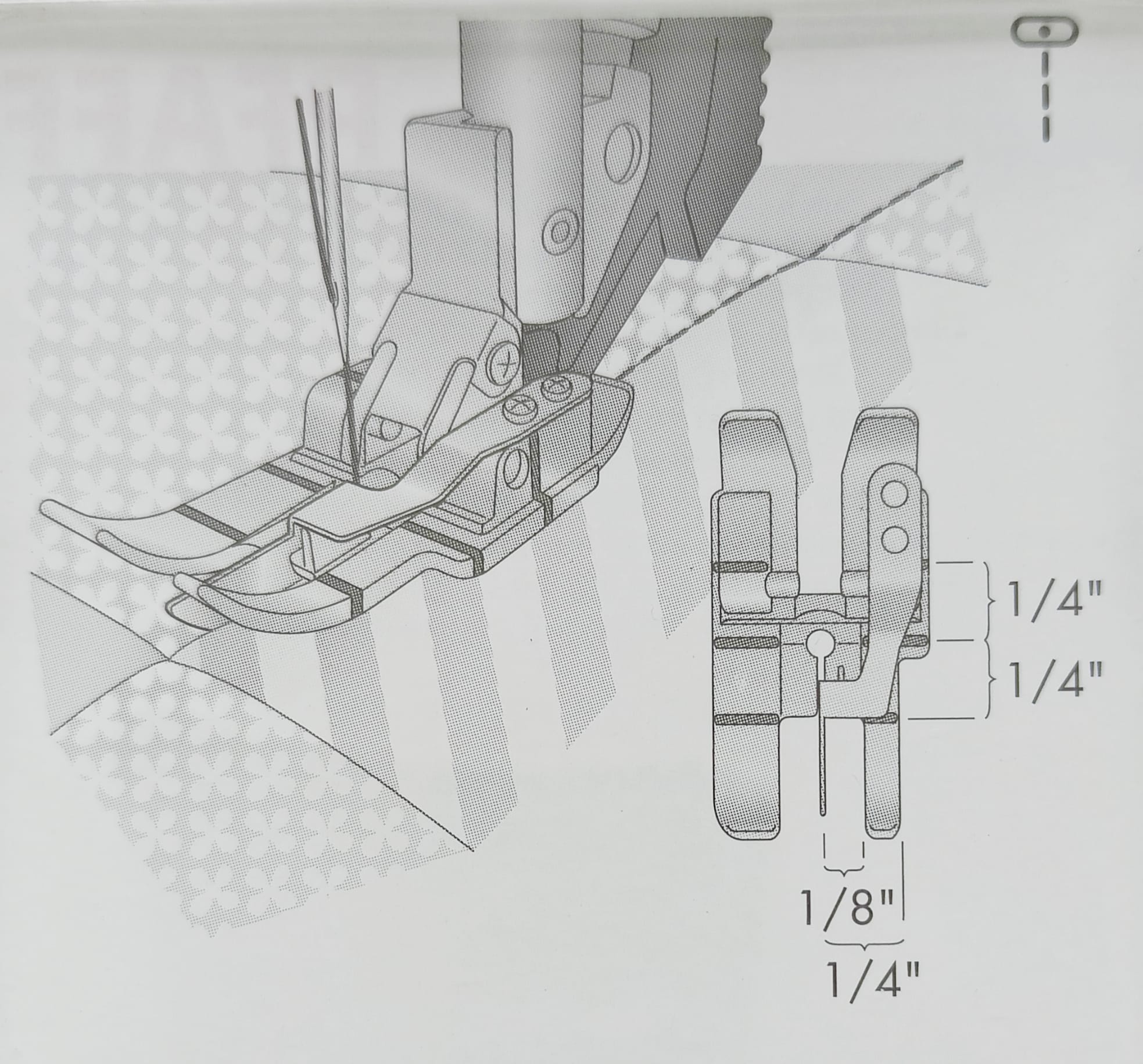 Stopka z prowadnikiem Pfaff