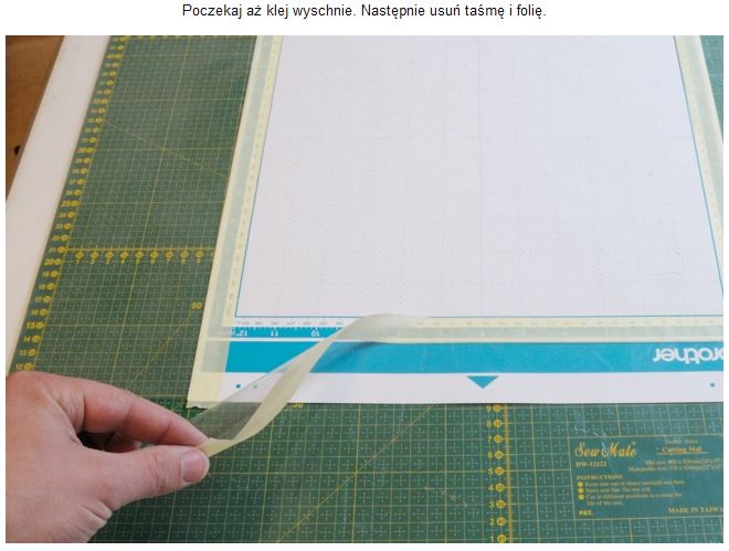 Regeneracja maty do plotera klejem 404